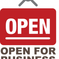 Open for Business graphic