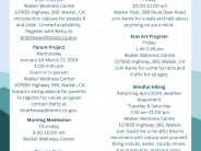 2024 Winter and Spring - Walker Wellness Center Calendar (Jan-May)