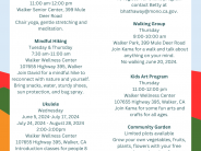 2024 Summer Wellness Calendar - Walker