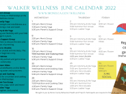 Walker Wellness Center Calendar June 2022