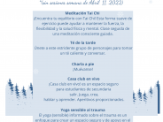 Bridgeport Winter Wellness Program Descriptions - Spanish