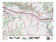 A map showing the proposed trail for Tom's Place Connector