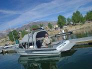 Sheriff Safety Officer Gary Williams on Crowley Lake