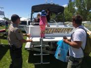 Photo of Sheriff vehicle at Choo Choo Swap Meet