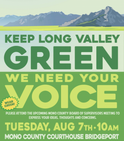 Keep Long Valley Green Poster