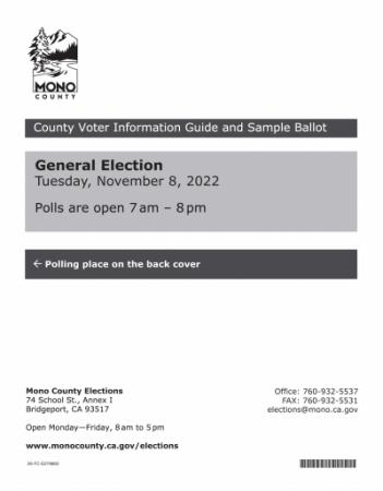 County Voter Information Guide and Sample Ballot