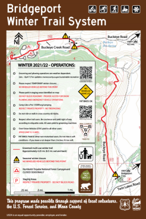 Bridgeport Winter Trail System Map