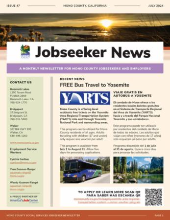 Jobseeker News July Cover