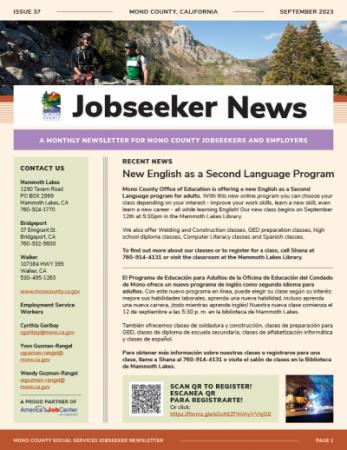 Jobseeker News September Cover
