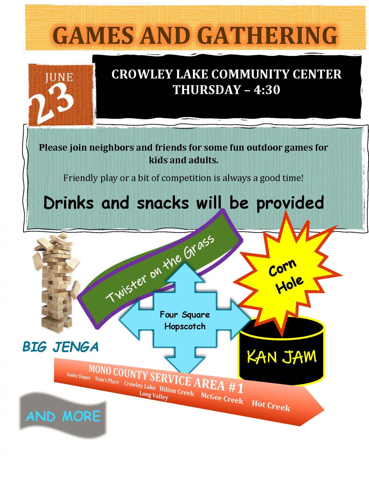 Crowley Lake Games & Gathering